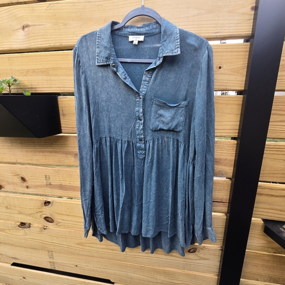 Umgee Long Sleeve Tunic Top 0009 - Picture 4 of 6